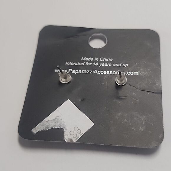 Paparazzi Pink Butterfly Stud Earrings New - Picture 2 of 2